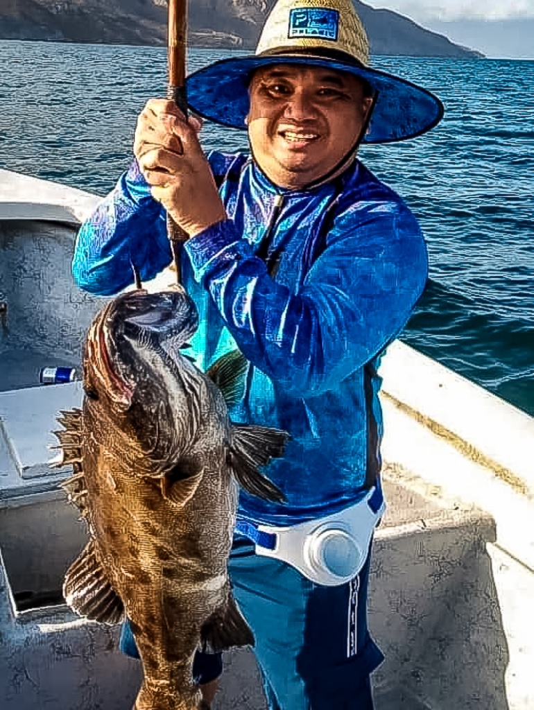 A bucket mouth ling cod