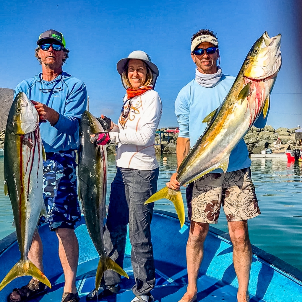 3 anglers and their Cedros catch
